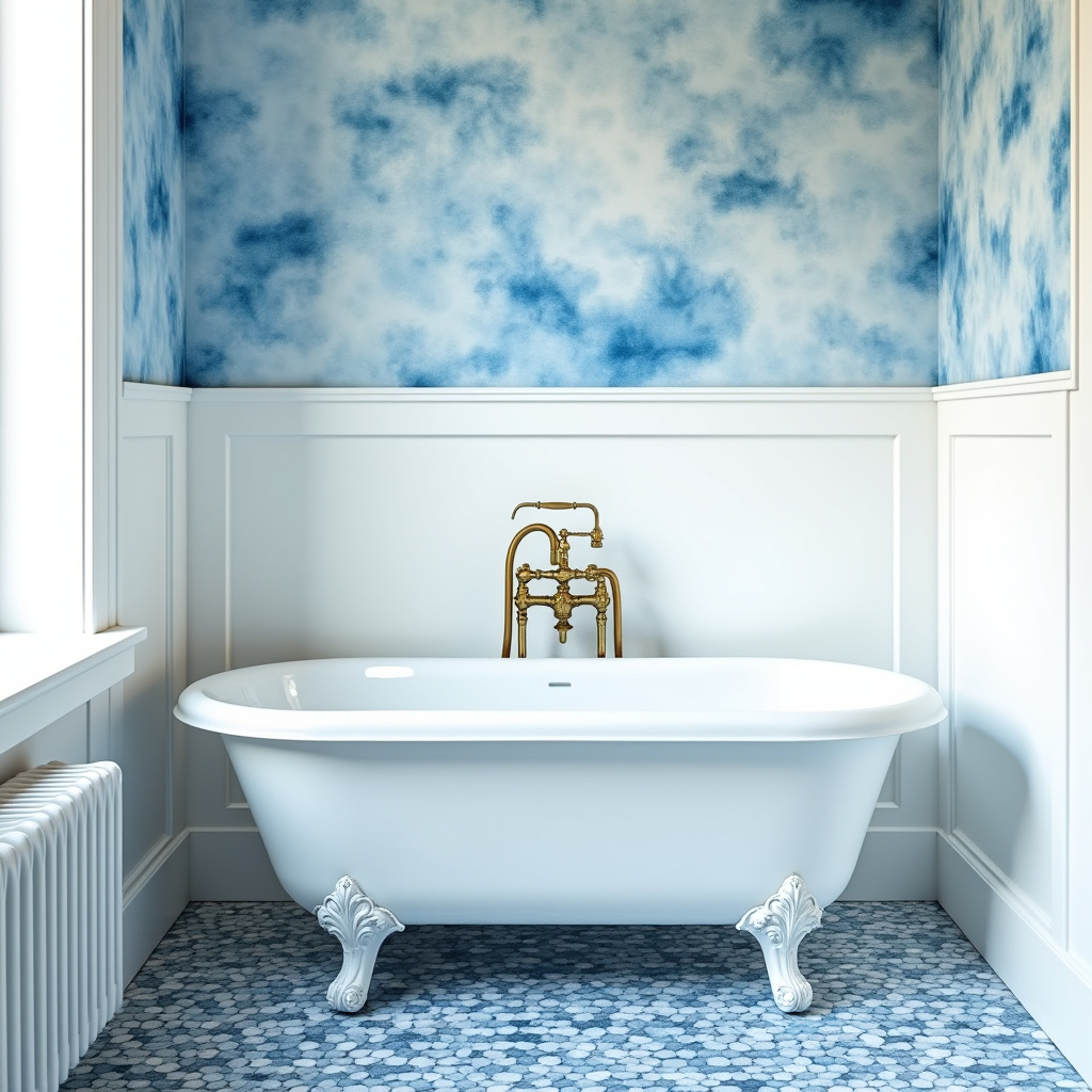 blue and white bathroom 39