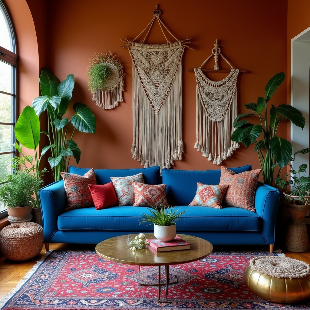 blue couch living room ideas 10
