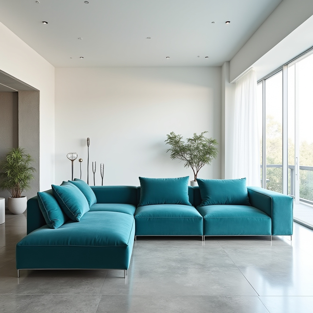 blue couch living room ideas 19