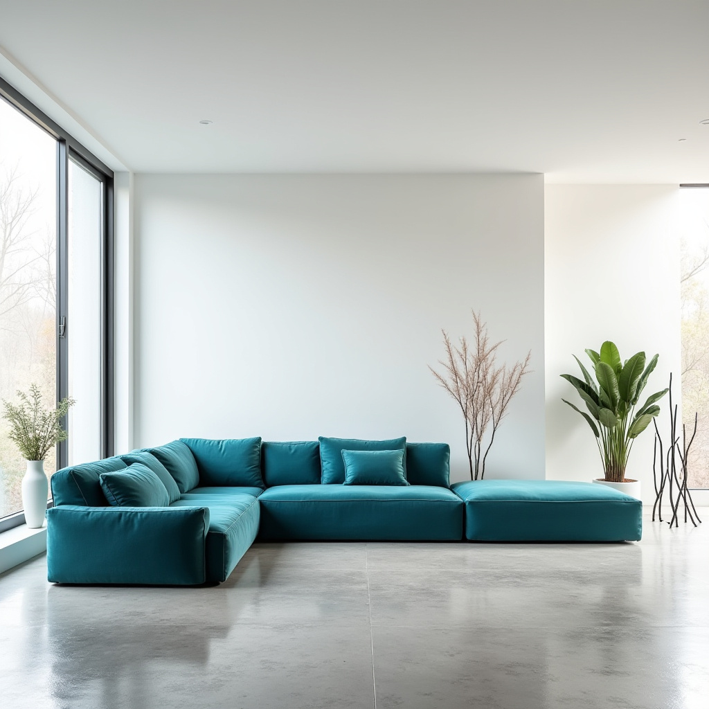 blue couch living room ideas 20
