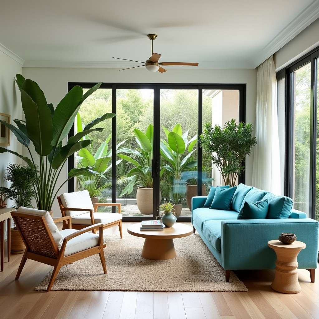 blue couch living room ideas 26