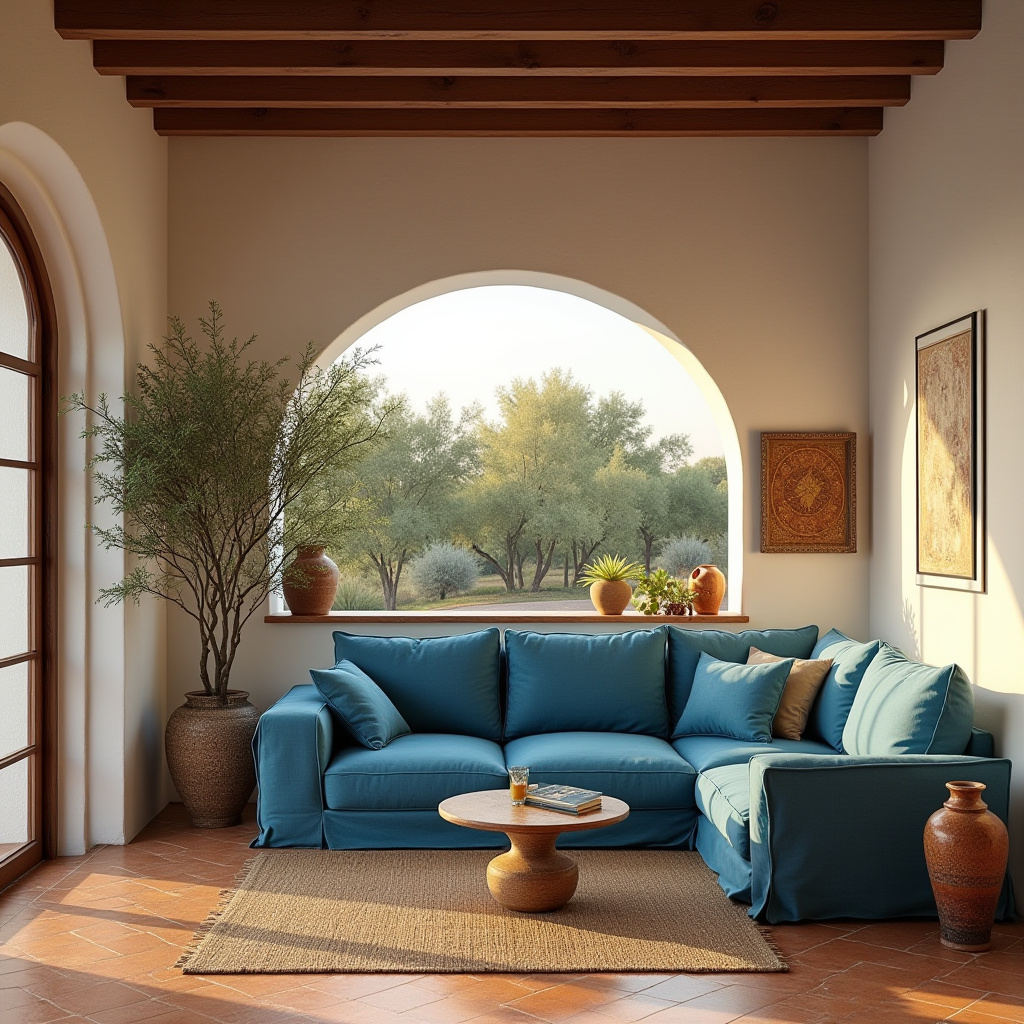 blue couch living room ideas 30