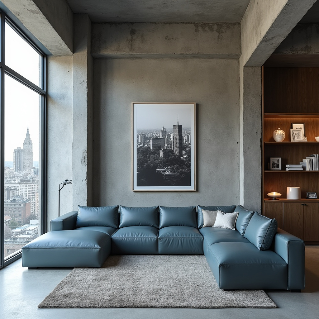 blue couch living room ideas 31
