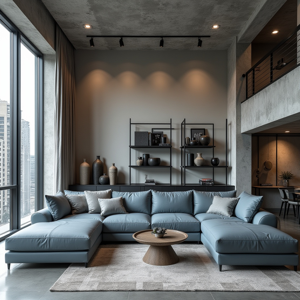 blue couch living room ideas 32
