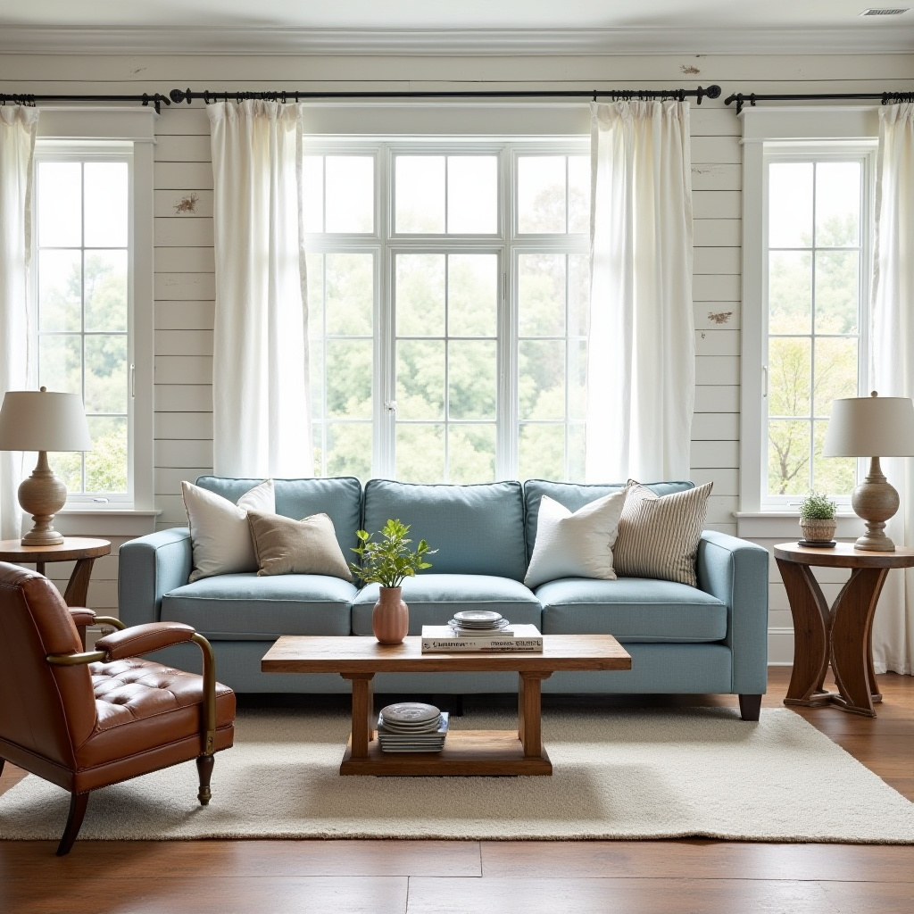 blue couch living room ideas 34