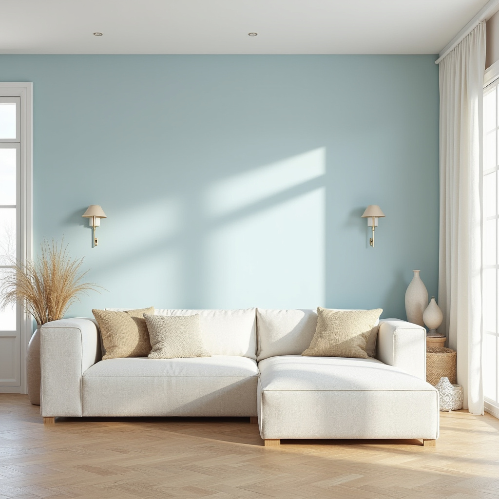 blue feature wall living room 17