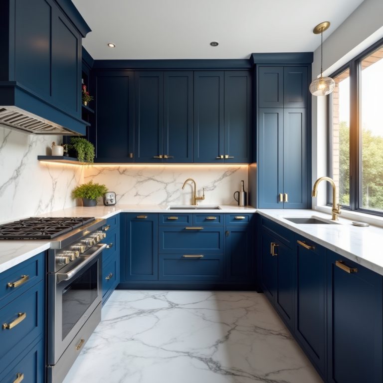 blue kitchen decor 1