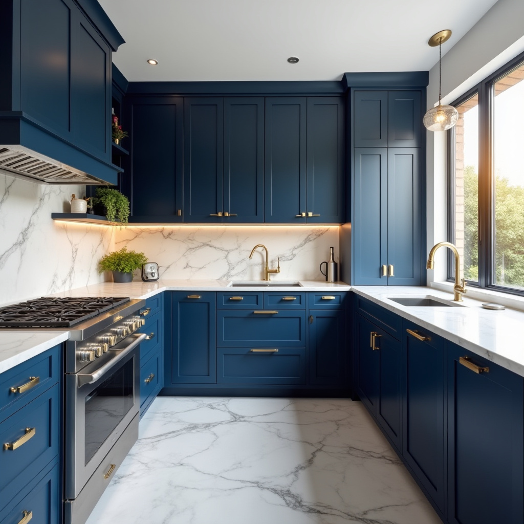 blue kitchen decor 1