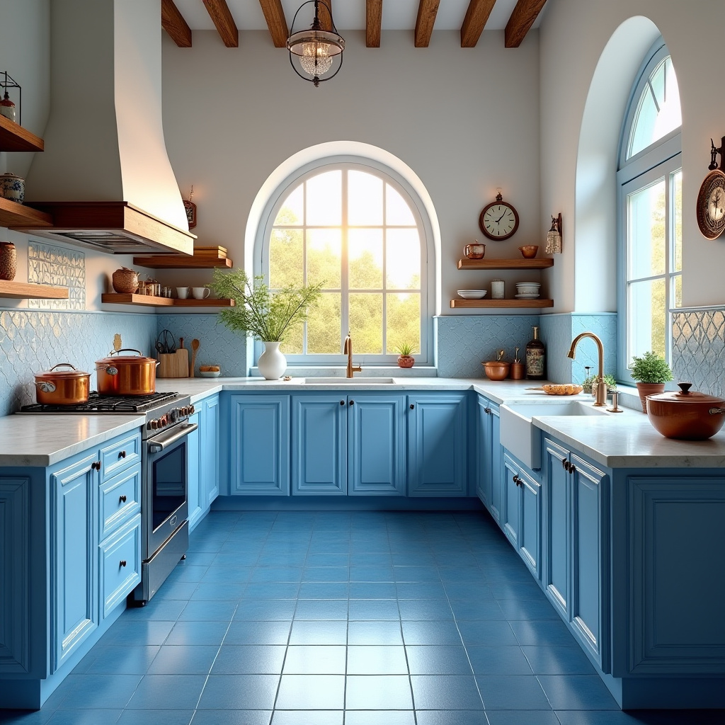 blue kitchen decor 14
