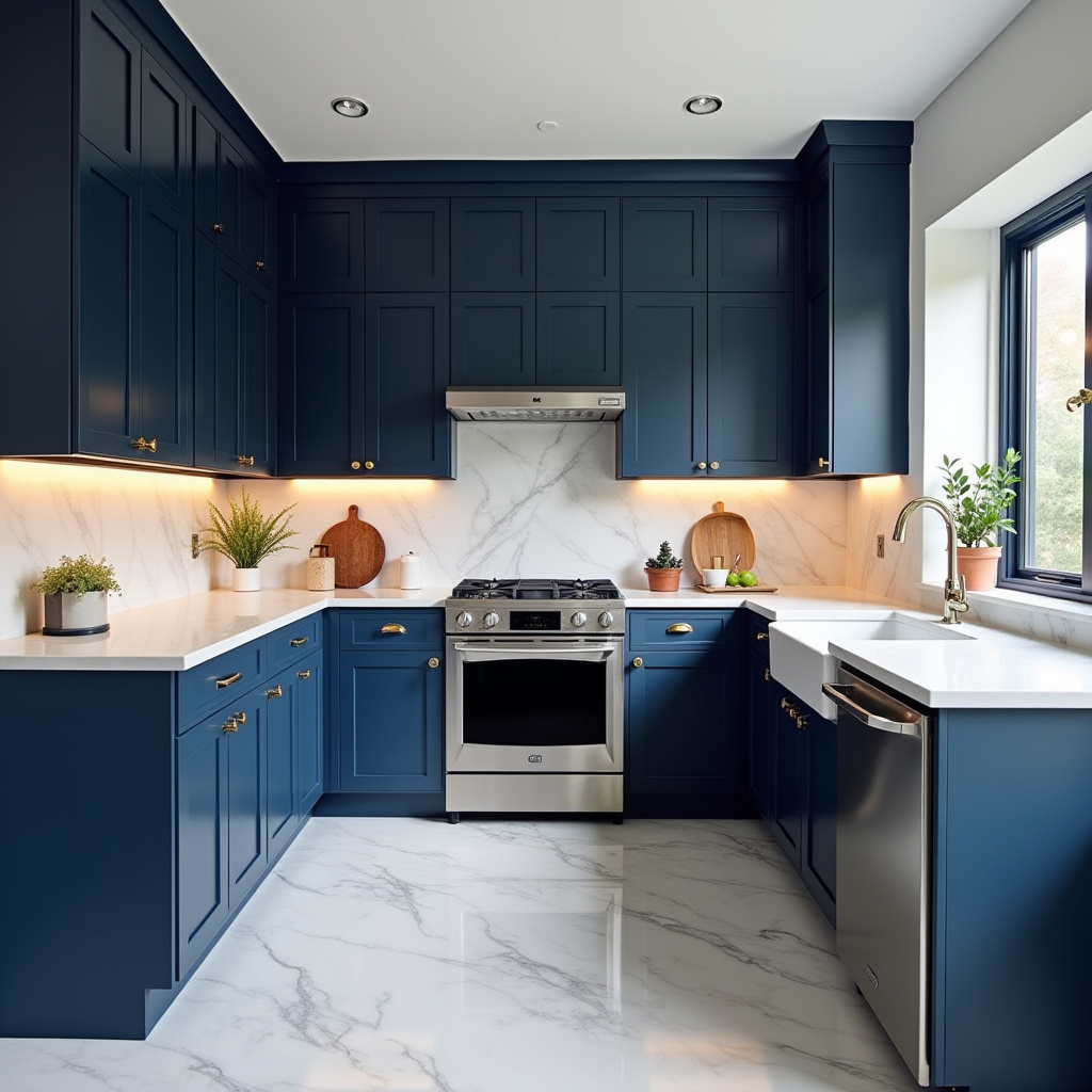 blue kitchen decor 2