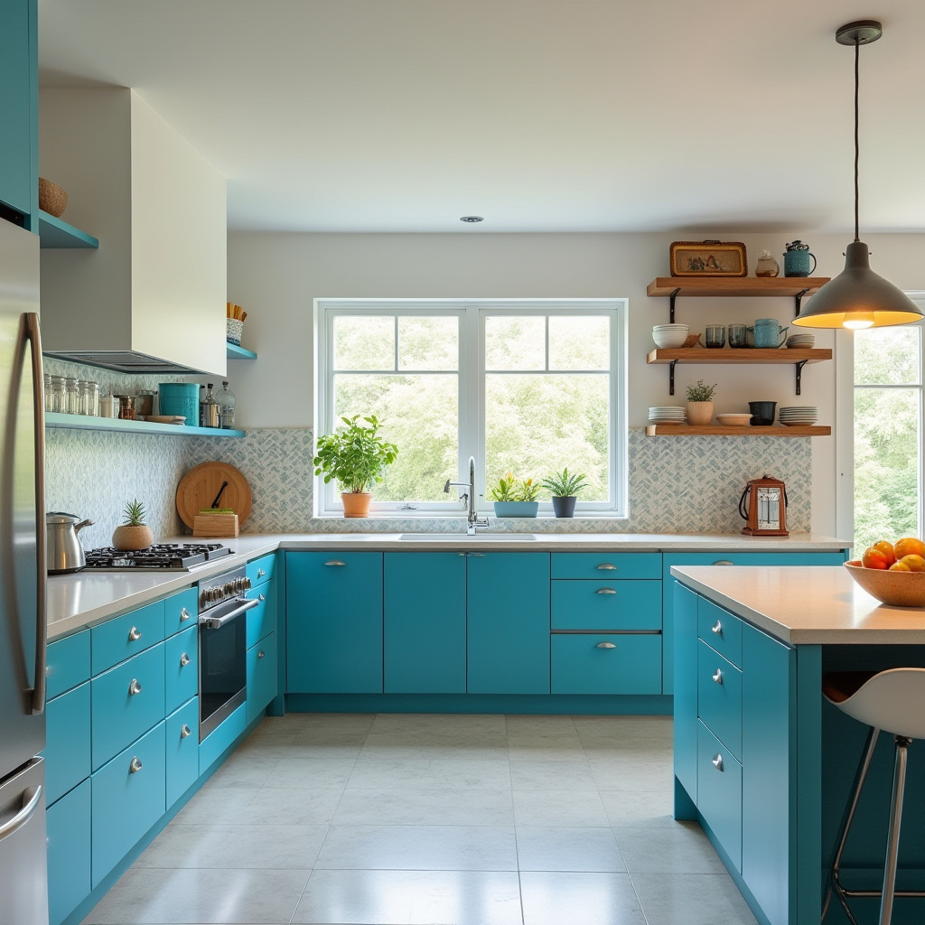 blue kitchen decor 37