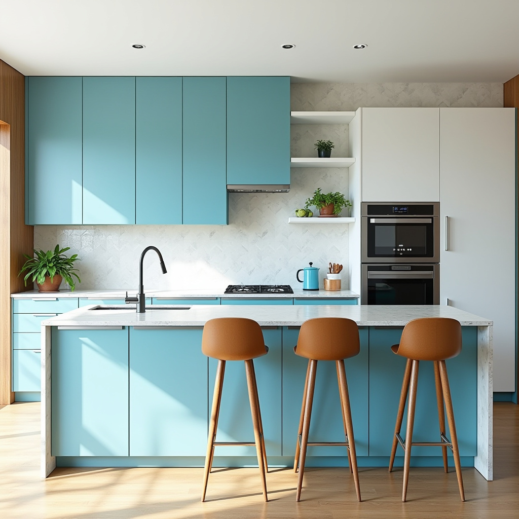 blue kitchen decor 38