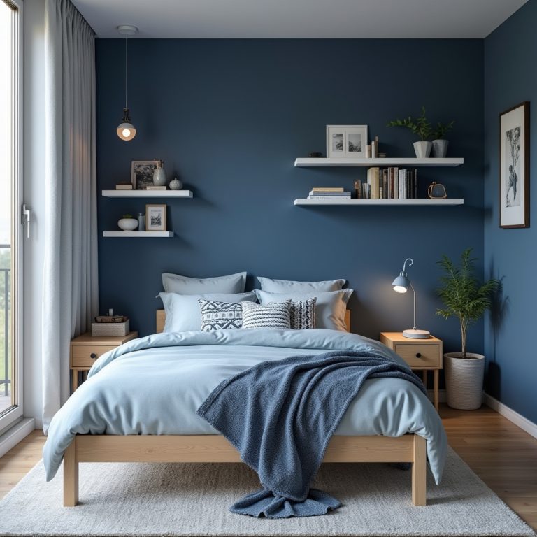 blue teen bedroom 1