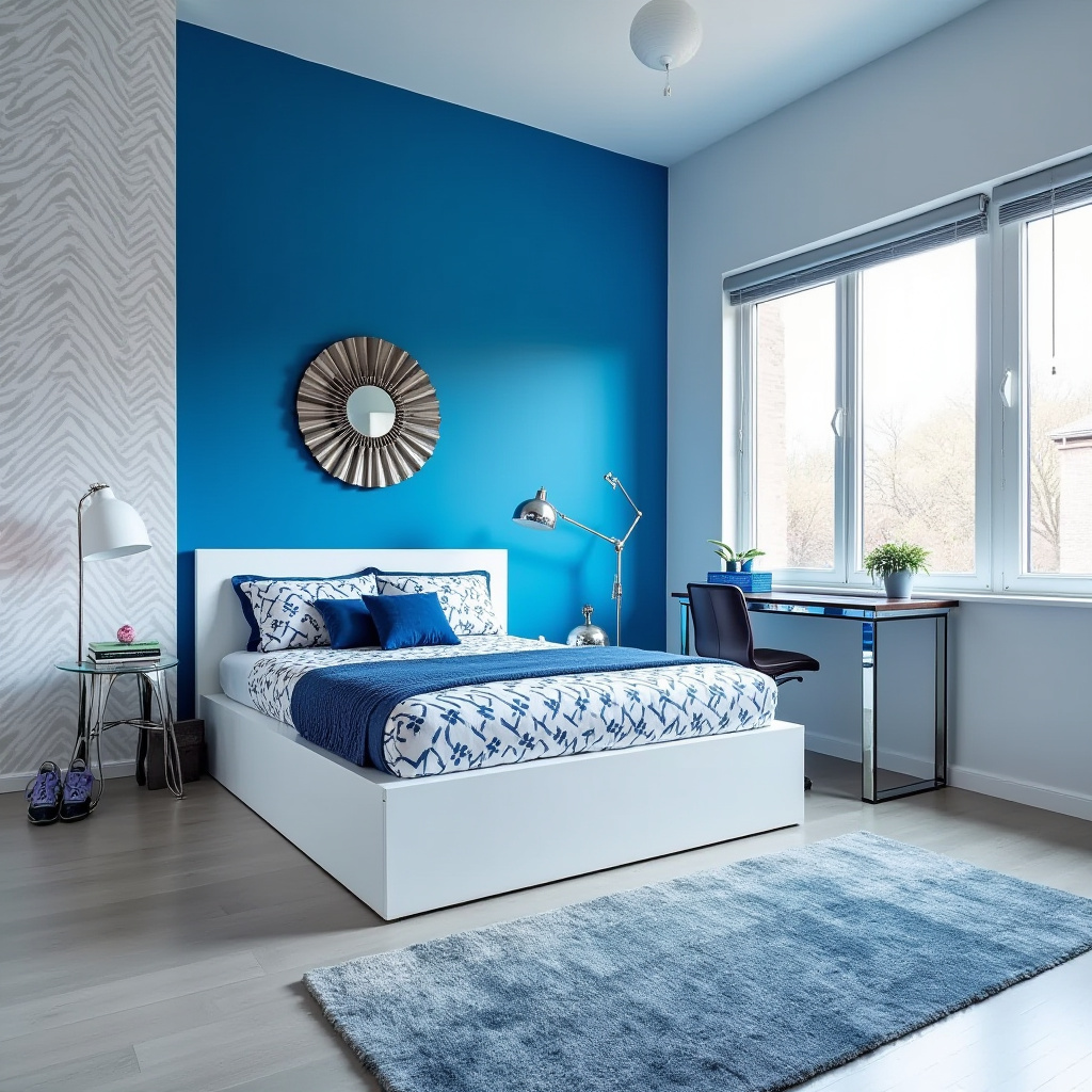 blue teen bedroom 11