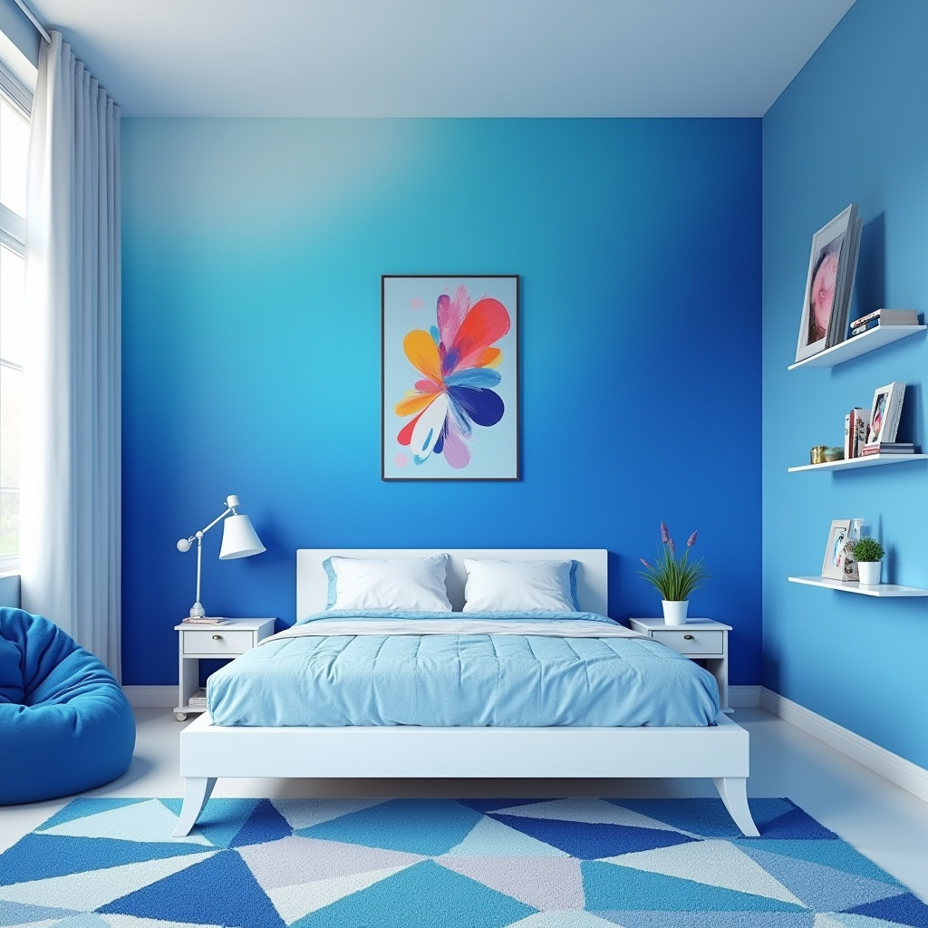 blue teen bedroom 17
