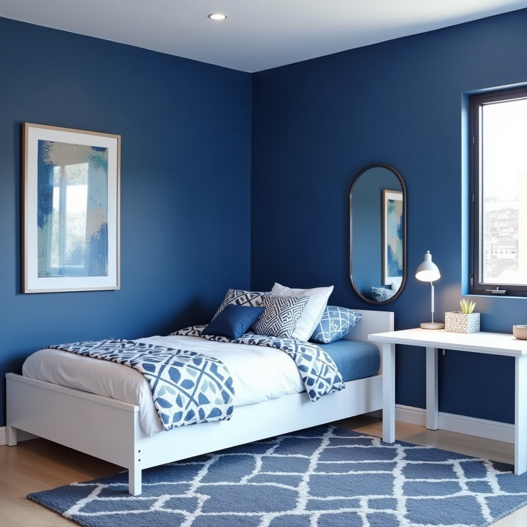 blue teen bedroom 27