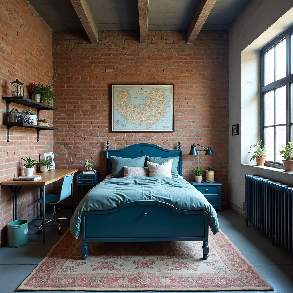 blue teen bedroom 5