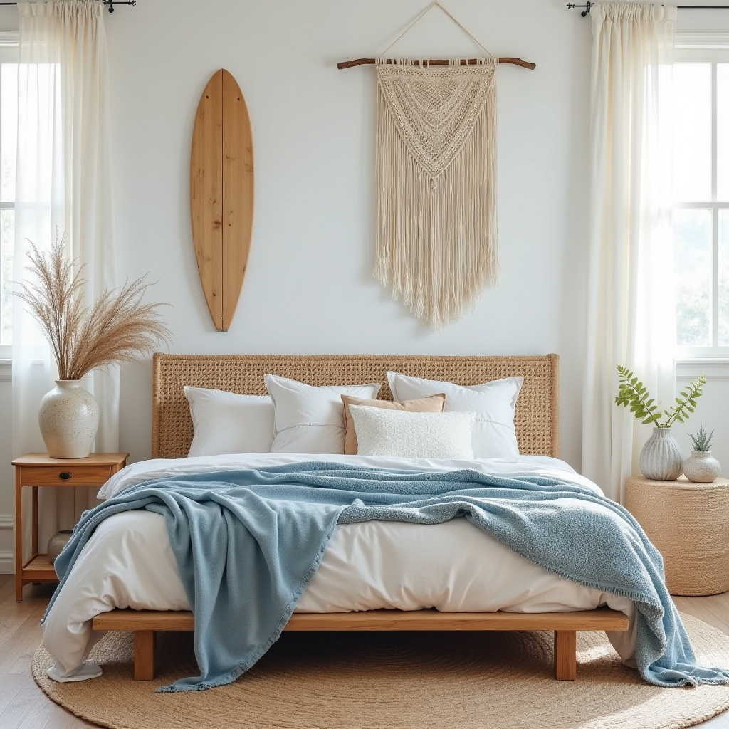 boho beach bedroom 24