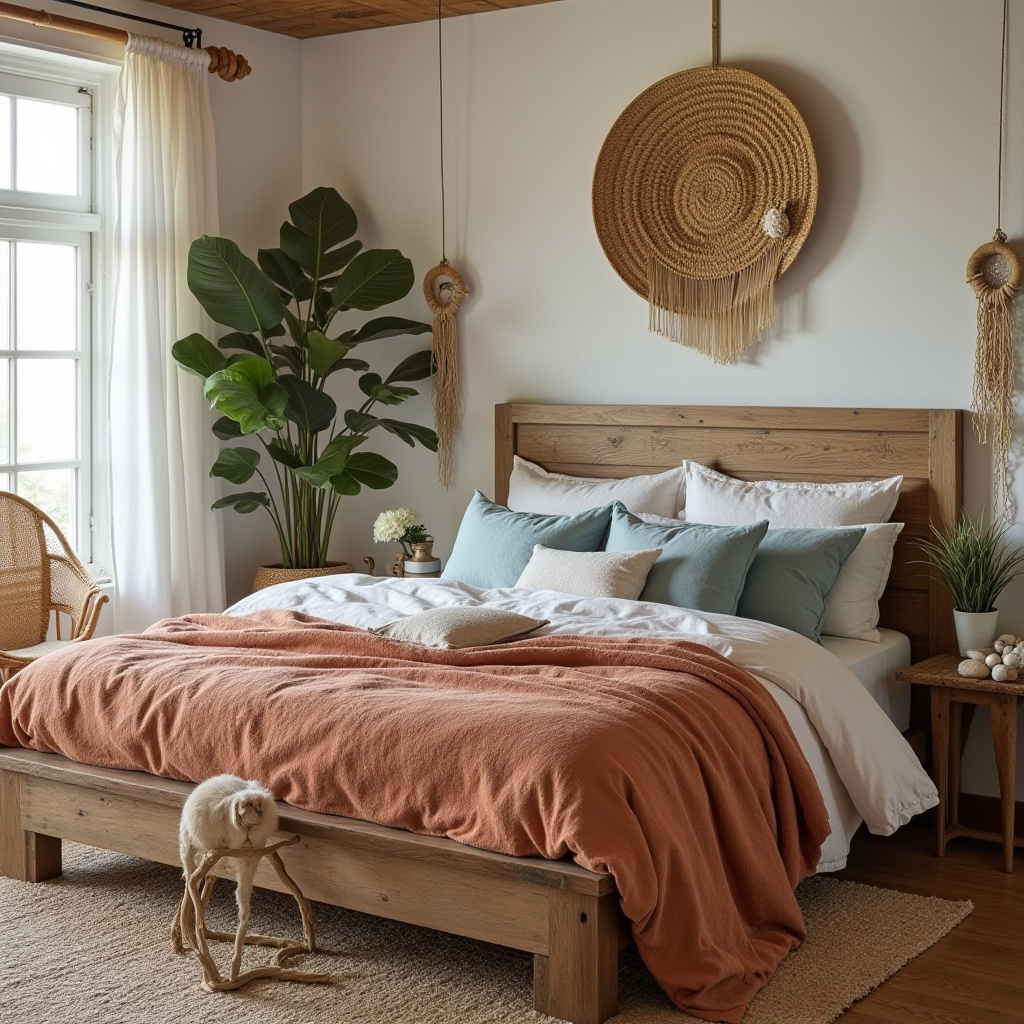 boho beach bedroom 25