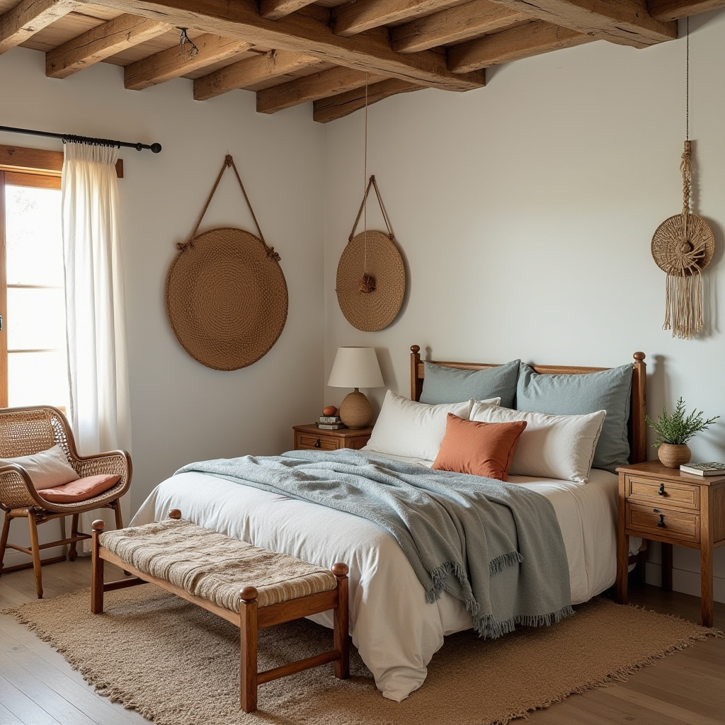 boho beach bedroom 26
