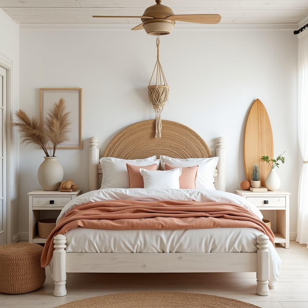 boho beach bedroom 33