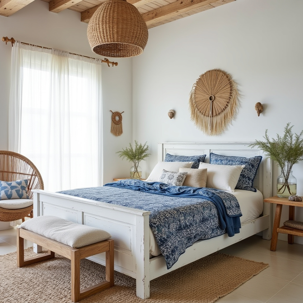 boho beach bedroom 38