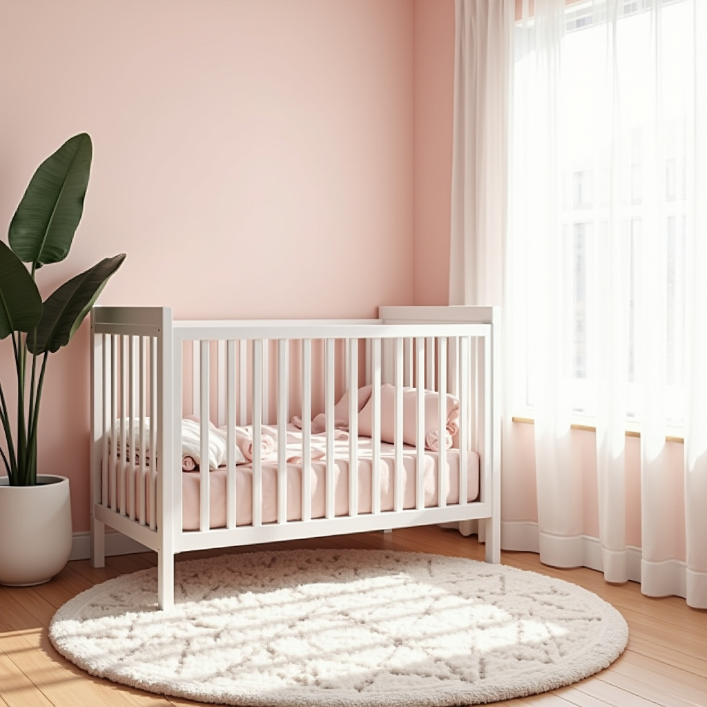 boho pink nursery 11