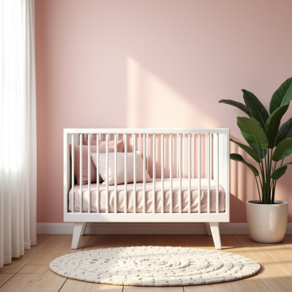 boho pink nursery 12