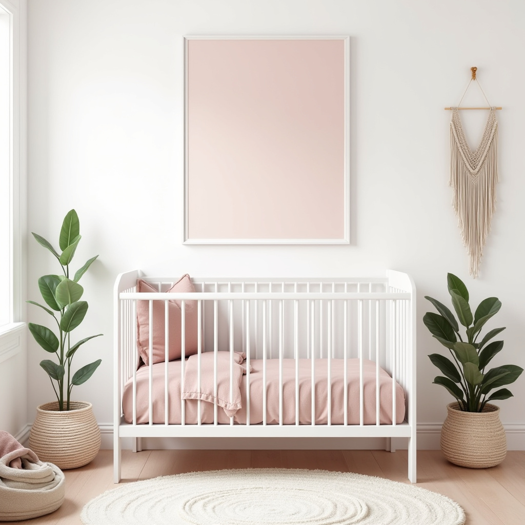 boho pink nursery 27