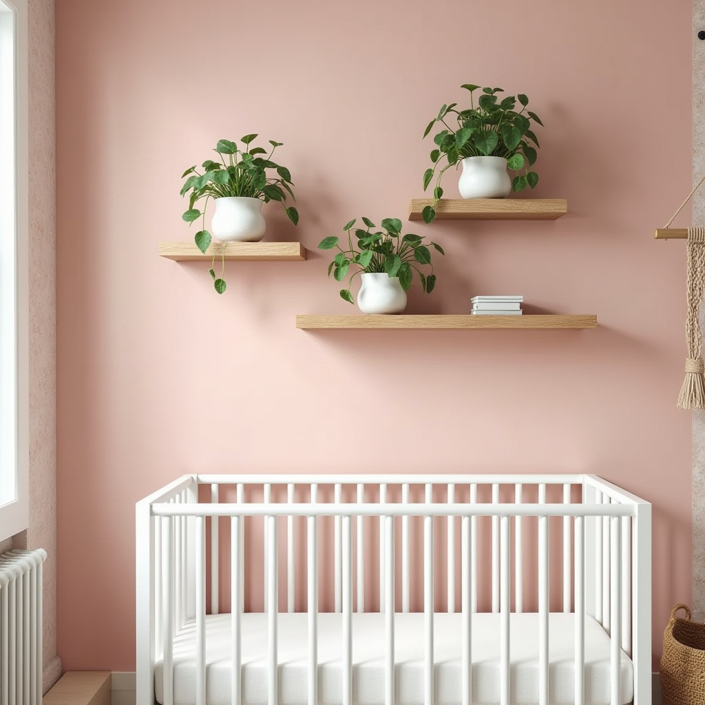 boho pink nursery 3