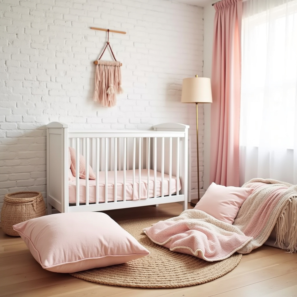 boho pink nursery 6