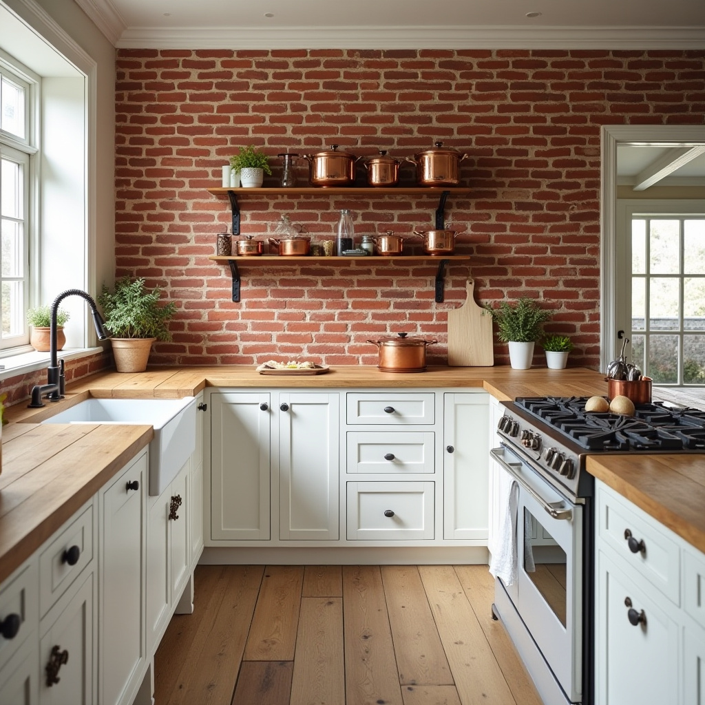 brick wall kitchen ideas 17