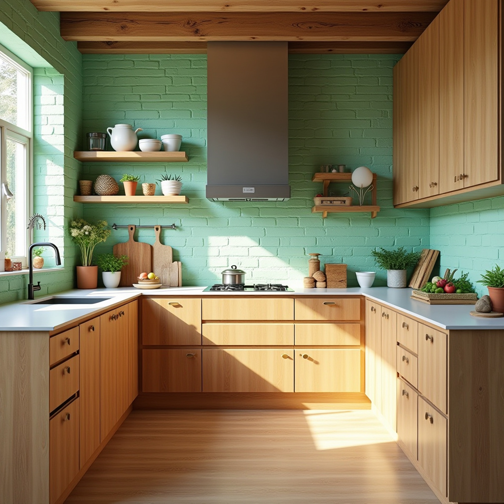 brick wall kitchen ideas 21