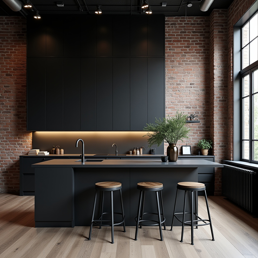 brick wall kitchen ideas 7