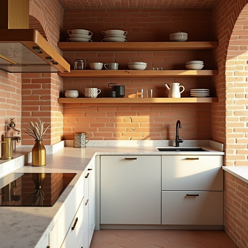 brick wall kitchen ideas 9