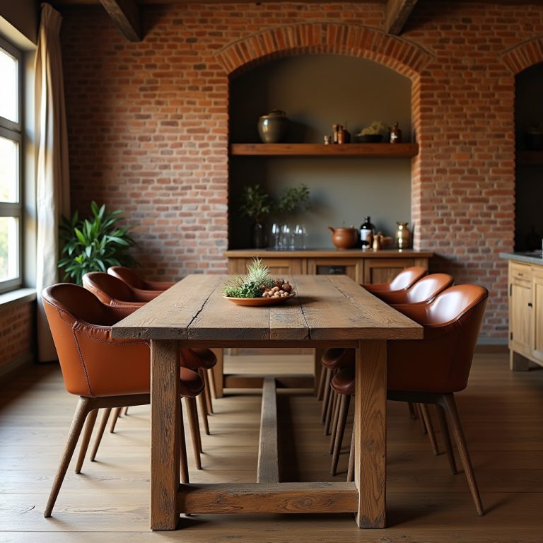 brown dining room 1