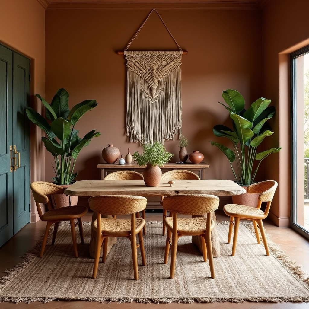 brown dining room 12