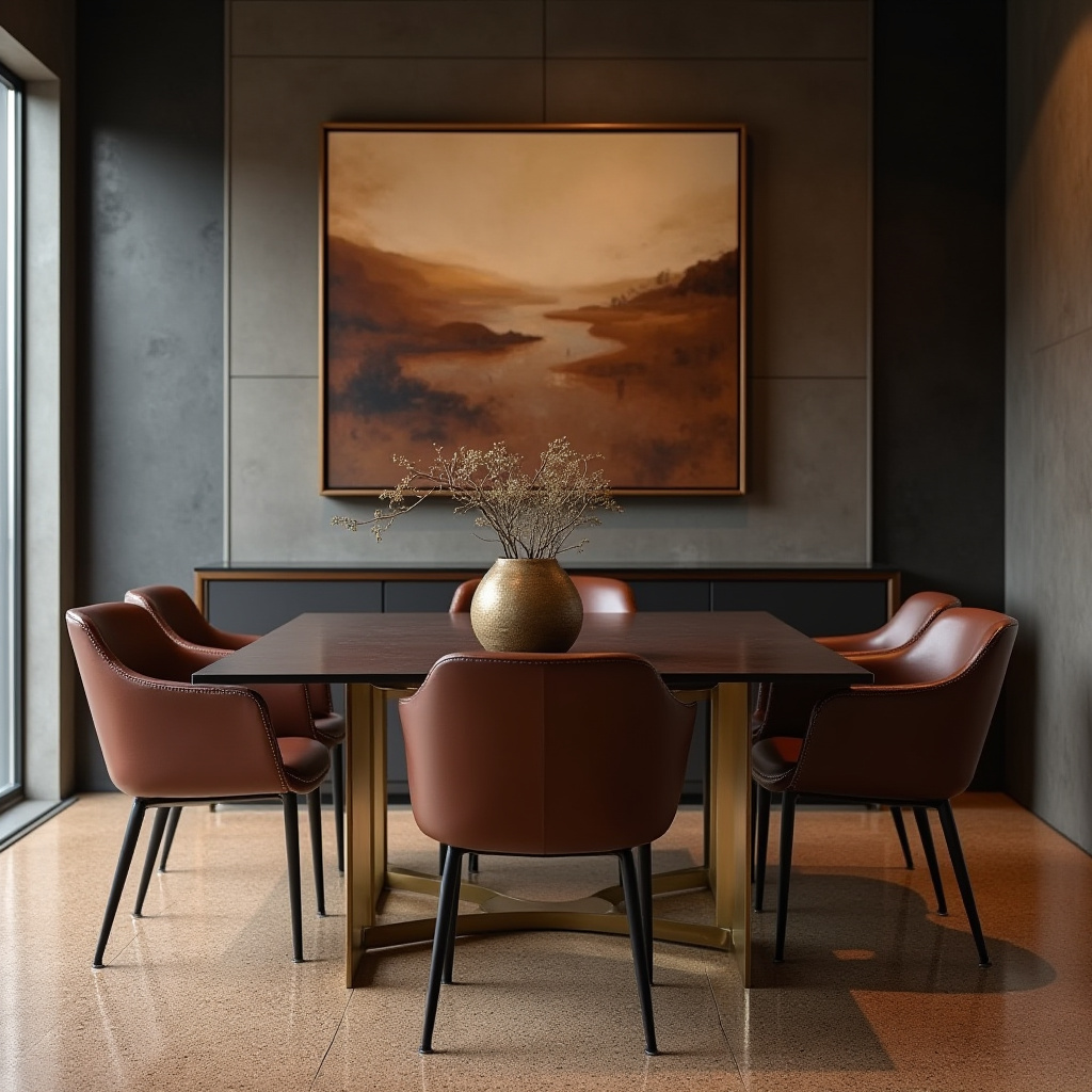 brown dining room 14