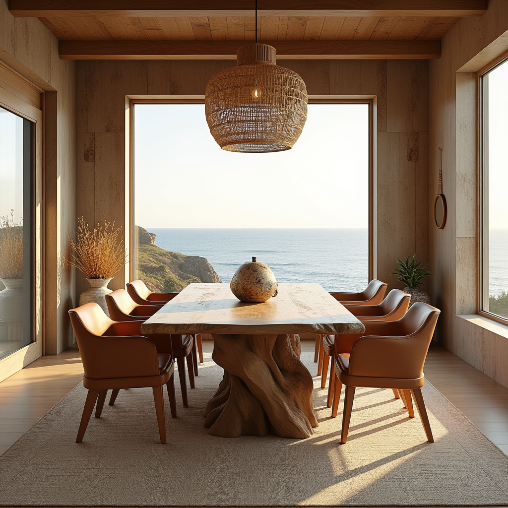 brown dining room 17