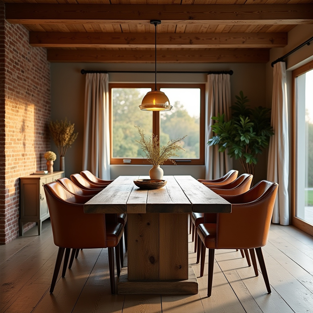brown dining room 2