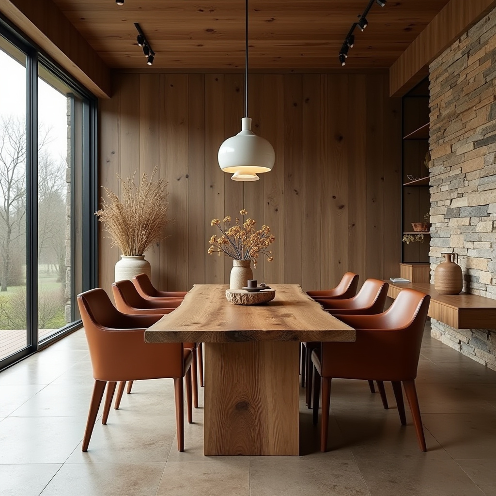 brown dining room 20