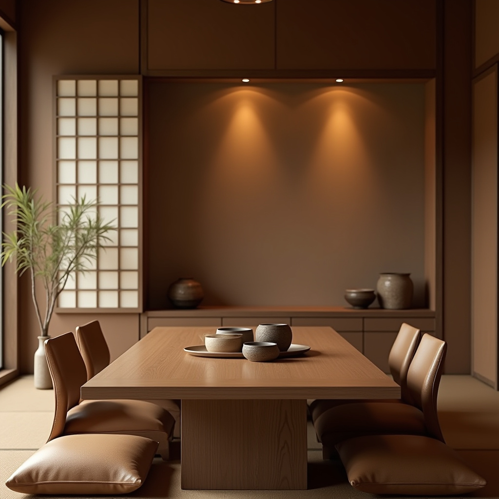 brown dining room 22