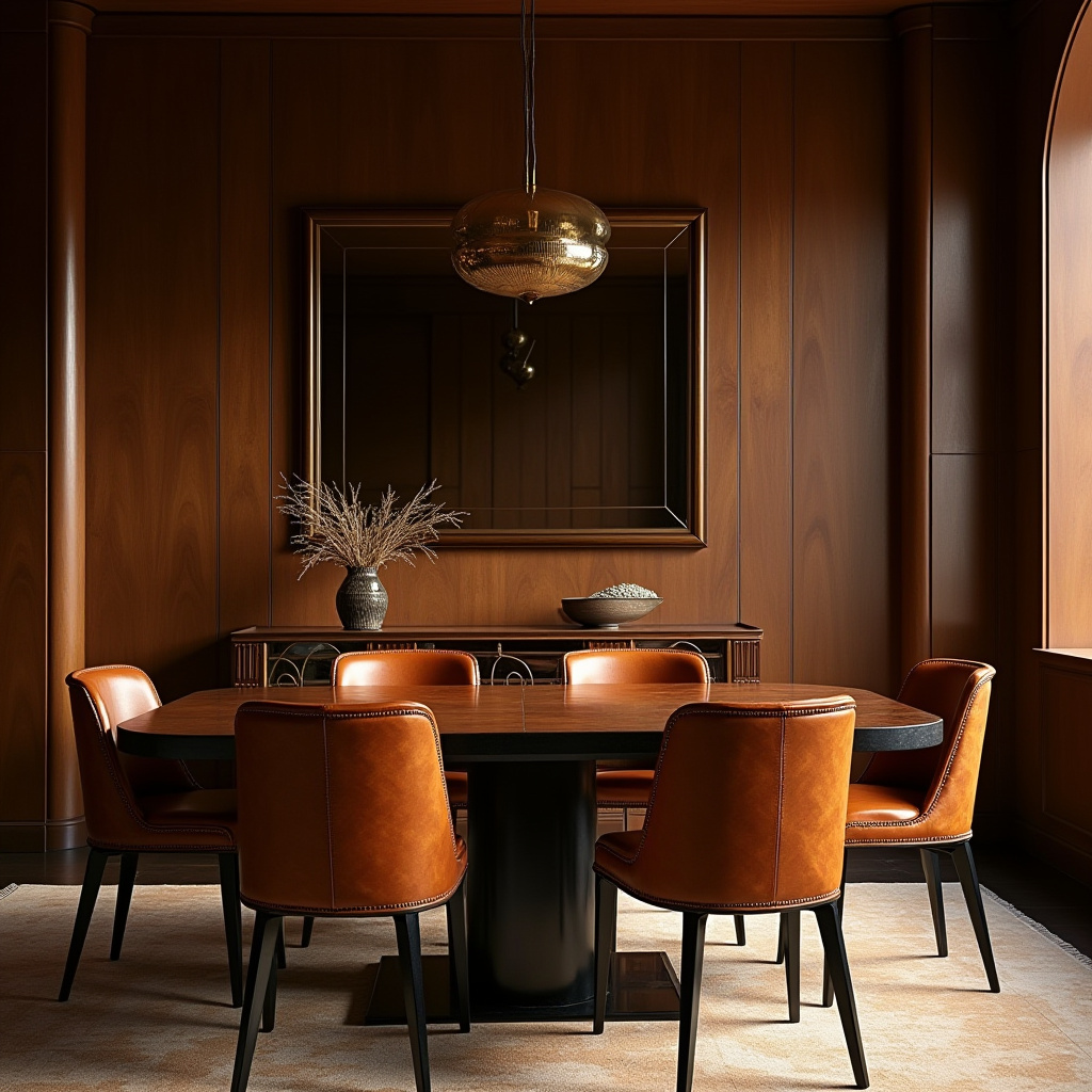 brown dining room 24