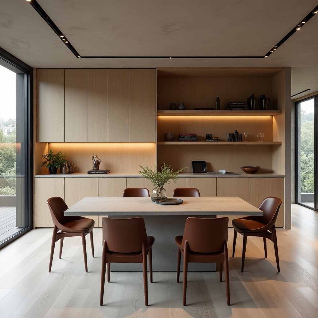 brown dining room 27