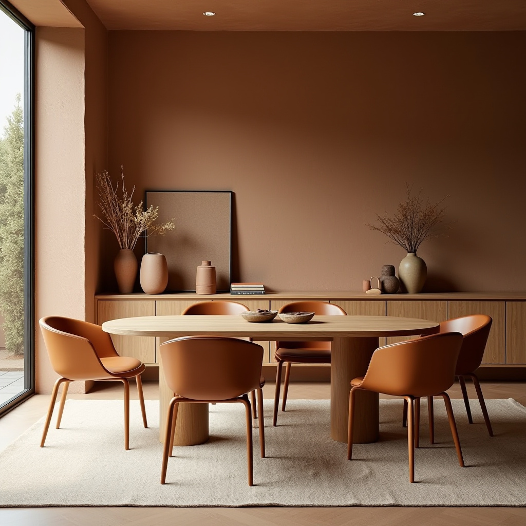 brown dining room 33