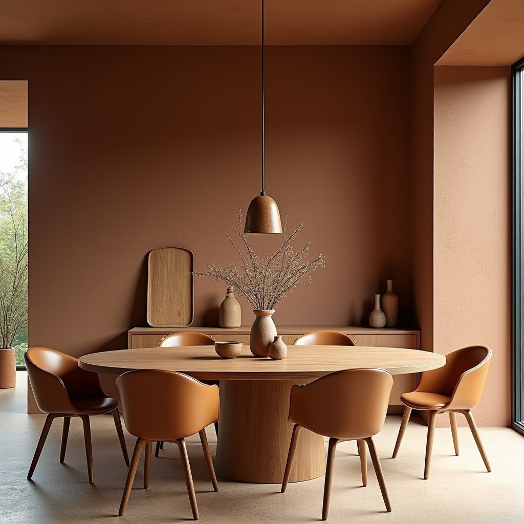 brown dining room 34