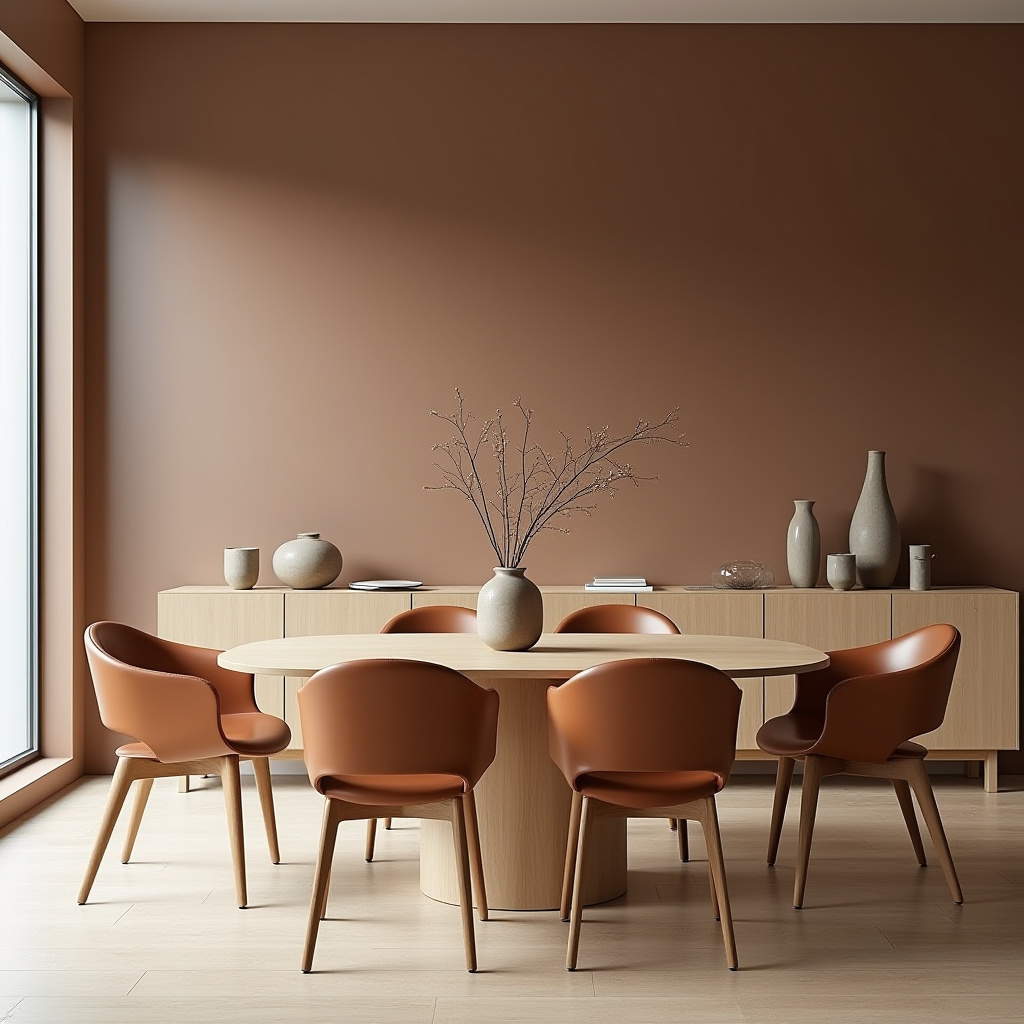brown dining room 36