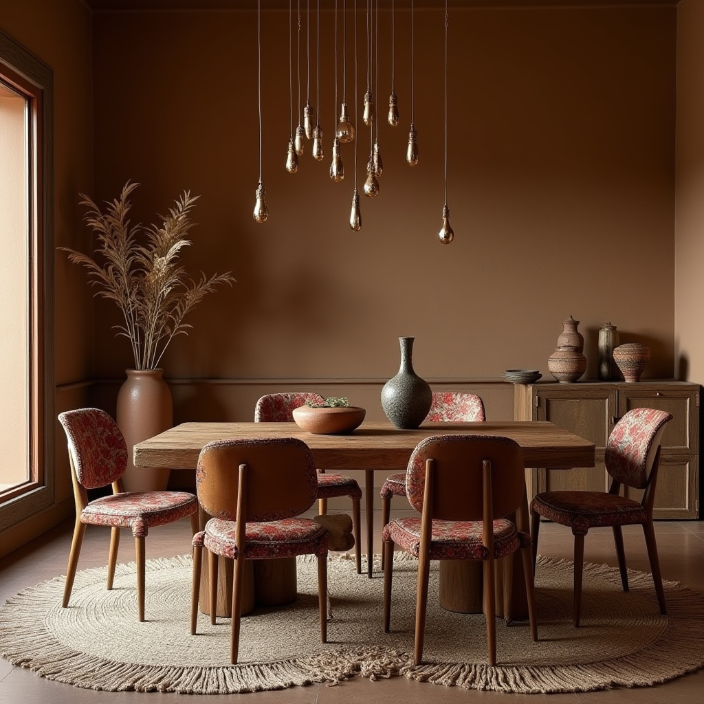 brown dining room 38