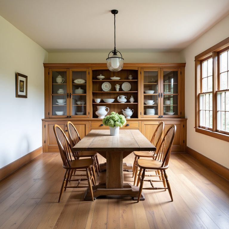 built in hutch dining room 1