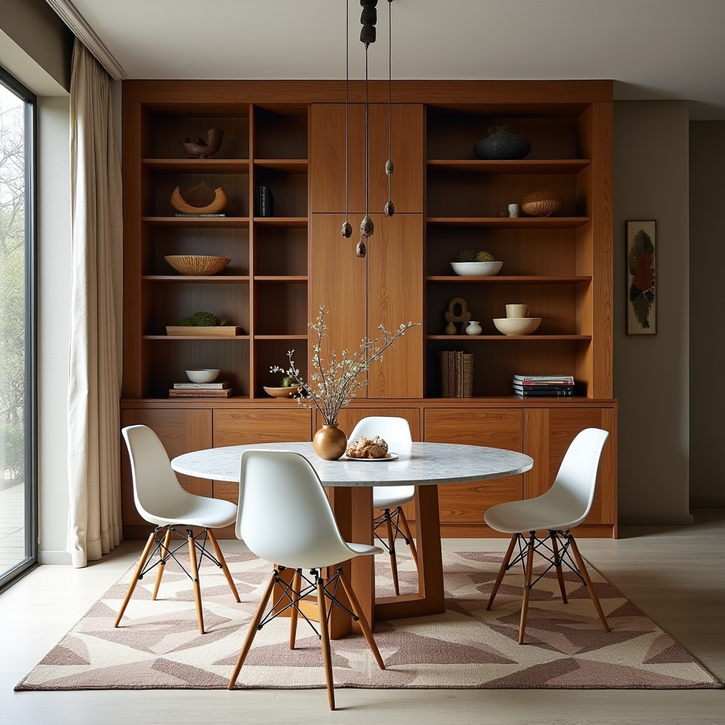 built in hutch dining room 12